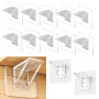 LIMITADA 12 Pcs Support Etagere Adhesif en Acrylique Cheville de Support d'Étagère Supports d'Étagères Autocollants Cheville Eta