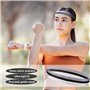 3 Pcs Bandeau Cheveux Homme, Élastique Cheveux Serre Tete Homme, Antidérapant Bandeau Sport pour Yoga Football Jogging Femmes Ho