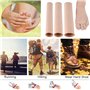 Jinpojun Lot de 3 Protection Orteils en Silicone, 3 Taille Découpable Bandage de Tube de Protection des Doigts en Gel Doux pour 