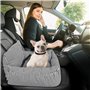 Otauoaea Siege Auto Chien Petite Taille, Panier Voiture Sûr et Confortable, Avec Coussin Dehoussable et Lavable, Laisse de Sécur