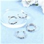 Steemjoey 4Pcs Bague d'anxiété, Anti Stress avec Perles Bague Rotative Rings, Fidget Ring Perles en Spirale Réglables Anneau de 
