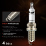 Frankberg Lot de 4 bougies d'allumage compatibles avec A3 8P1 1.8L-2.0L 2004-2012 A4 8EC B7 2.0L 2004-2008 Golf V 1K1 2.0L 2004-