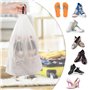 30 Pièces Sac à Chaussures de Voyage, 40 x 30cm Housses Chaussures, Sac à Cordon Anti-Poussière pour Chaussures, Sacs à Poussièr