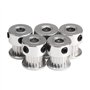 DollaTek 5PCS Poulie dentée en aluminium GT2 16 dents alésage 5mm largeur 6mm et clé pour Imprimante 3D RepRap Prusa i3