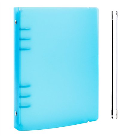 BAOFALI Couverture de classeur A5 à 6 anneaux en PVC souple transparent pour carnet rechargeable avec surface mate pour le stock