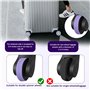 12 Articles Enjoliveurs De Roue Pour Bagages Housse De Roue De Bagage En Silicone Housse De Roues De Bagage Couverture De Roues