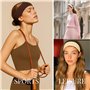 IBOPUXIU Bandeau Cheveux Femme Homme, Lot de 8 Bandeaux Mode pour Femmes, Sport Yoga Élastique Antidérapant, Accessoire Cheveux