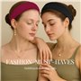 IBOPUXIU Bandeau Cheveux Femme Homme, Lot de 8 Bandeaux Mode pour Femmes, Sport Yoga Élastique Antidérapant, Accessoire Cheveux