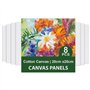 Gigmeta Kit de Toiles à Peindre (Pack de 8) 20 X 20 Cm