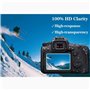 ULBTER 90D Film de Protection d'Ecran pour Appareil Photo Canon EOS 90D et Housse de Sabot, Caméra Protecteur Verre Trempé Optiq
