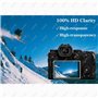 ULBTER Film de Protection d'Ecran pour Panasonic LUMIX S5 et Housse de Sabot Protecteur Verre Trempé 0,3mm Dureté 9H Anti-Rayure