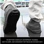 1 paire de couvre-chaussures imperméables et résistants à la pluie - En silicone - Réutilisables - Antidérapants - Unisexe