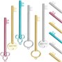 TheStriven 24 pièces Stylos gel Créatifs en Forme de Clé Stylo en Forme de Clé de Dessin Animé Stylos à Bille en Forme de Clé St