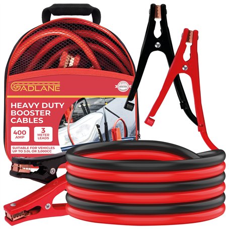 GADLANE Cable De Demarrage Voiture 3m 400Amp Cable Batterie Voiture Fourgon