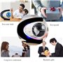 Globe Flottant avec Lumières LED et Interrupteur Tactile - Lampe Magnétique en Forme de C à Lévitation pour Décoration de Bureau