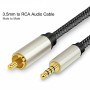 5 mm jack vers RCA / phono stéréo Y Splitter audio AUX Câble audio numérique HDTV Câble de connexion au