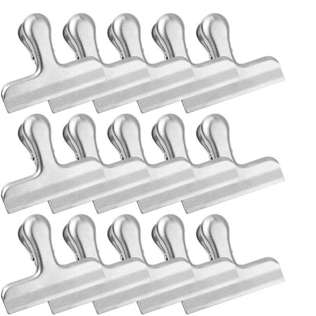 STARVAST 15 Pcs Pinces Sachets Alimentaires - Pinces en Acier Inoxydable Pince Conservation Alimentaire pour Étanches à l'air Sa