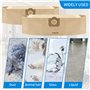 20 sacs d'aspirateur, compatibles avec WD3 1629 MV3 A2201/2204/2554/2604 pour kärcher 6.959-130.0 Sacs de dépoussiérage pour asp