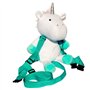Sac à dos en peluche licorne pour nourrissons et enfants en bas âge - avec harnais de sécurité inclus - Idéal pour la garderie -