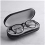 Étui à lunettes double coque rigide, étui de protection double couche pour deux paires de lunettes, étui à lunettes portable en 