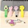 Lot de 12 organiseurs de câbles en silicone avec bouton pression en métal - Réutilisables - Motif dessin animé