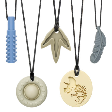 CLDY Lot de 5 Colliers Sensoriels à Mâcher