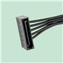 YieJoya 15 broches à 4 SATA câble d'extension d'alimentation pour disque dur HDD SSD DVD - 50cm(2 pièces