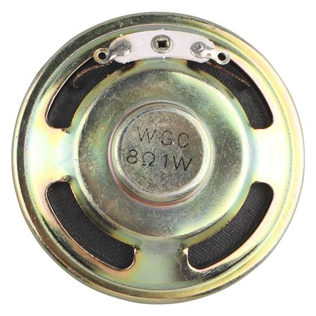 HALJIA 1 Watt 8 Ohm 50mm Dia Type de Haut-Parleur magnétique Rond métal Shell Haut-Parleur Corne