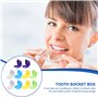 SUPVOX 10 pièces Boîtes de Rangement pour Appareil Dentaire Boîte orthodontique Dentaire Transparente Cas de Prothèse Dentaire D