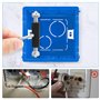 Cassette dispositif de réparation Cassette vis Support tige,pour boîte de commutation à montage mural,avec une clé