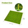 Gazon Artificiel 2 Tailles Tapis Synthétique Gazon Pelouse Jardin Micro Paysage Ornement Décor À La Maison (15*15 cm)faux grass 