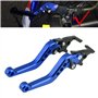 Leviers De Moto Réversibles, Levier D'embrayage de Frein 2Pcs Universal Modifié Double Levier de Frein à Disque Pour Scooter Mot