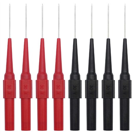 CYUaoao 8 Pièces Sondes de Test de Multimètre avec Embout Pointu en Acier Inoxydable 0