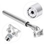 Tige de Selle de Vélo, Tube de Selle d'Amortisseur 27.2mm 31.6mm à Pression Hydraulique Tige Fixe de Selle de Vélo(27.2mm-Silver