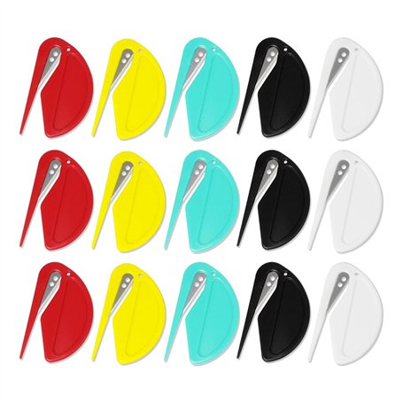 VIVIIHOO 15 Piece Letter Opener & Parcel Opener Mini - Couteau à aluminium efficace avec des bords tranchants pour enveloppes