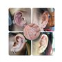 Duoleimi Lot de 30 disques de piercing anti-gibier - En silicone - Coussinets transparents - Disque de piercing anti-traction po