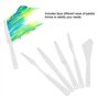 5pcs Couteaux à Palette à Peinture en Plastique Couleur Blanche Palette Couteaux Peinture Art Pigment Spatules