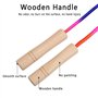 Corde à Sauter Longue 5m, 2 pièces Saut Corde Groupes, Jump Rope Multijoueurs Avec Poignée en Bois pour enfants et adultes, Spor