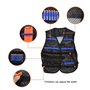 TIMESETL Veste de Rangement Gilet Tactique pour Nerf N-Strike Elite, Gilet Nerf, Accessoires pour Nerf avec 30 Fléchettes + 2 Cl