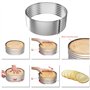 Fore Trancheur à Gâteau En Mousse, Couche Gâteau Trancheuse, Ensemble de Coupe-gâteau Réglable en Acier Inoxydable, Idéal pour C