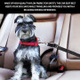 YSJCHEBS Harnais pour Animaux De Compagnie 4 Pièces, Ceinture De Sécurité De Voiture pour Chien Britannique, Harnais Fixe Réglab