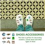 30 Morceaux D'Accessoires De Chaussures De Dessin Animé, Accessoires De Chaussures Perforés, Boucles De Chaussures De Dessins An