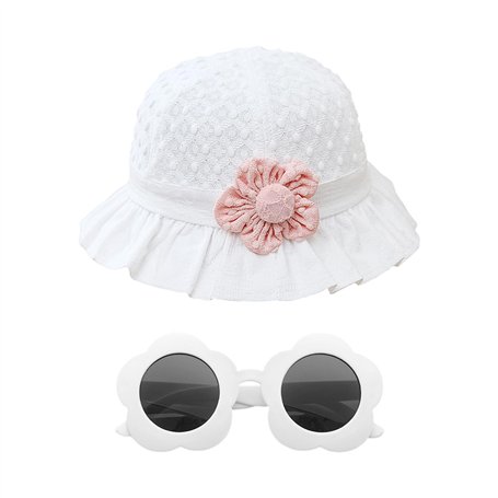 1 Morceau De Chapeau De Pêche À La Pointe Et 1 Paire De Lunettes De Soleil