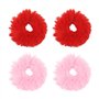 4 Pièces Attaches À Cheveux En Peluche
