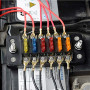 Jtron boitier fusible 12v auto 6 voies boite fusible pour ATO/ATC 1-20A fusible DC32 V M5 connecteur à vis porte-fusible avec fu
