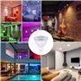 DoRight 3W RGB Ampoule LED GU5.3, 12V MR16 Dimmable Spot LED, 16 Couleurs avec Télécommande RGB+Blanc Froid 6000K, 3W Équivalent