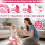 KIMIGO Pot de Voyage Enfant Pliable,Siège Toilette Pliable Enfants 3-in-1,Trainer Pot WC Pour Chaise Bébé,Portable Siege Toilett
