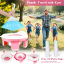 KIMIGO Pot de Voyage Enfant Pliable,Siège Toilette Pliable Enfants 3-in-1,Trainer Pot WC Pour Chaise Bébé,Portable Siege Toilett