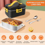 Boîte à lunch électrique pour voiture/camion/bureau, 75W 1.8L Boîte à lunch portable amovible en acier inoxydable avec sac isoth