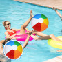 AOOTUERL Ballon de Plage Gonflable, 2 Pièces Ballon Gonflable Piscine, 40cm Ballon Piscine pour Fête de Piscine, Ballon Enfant, 